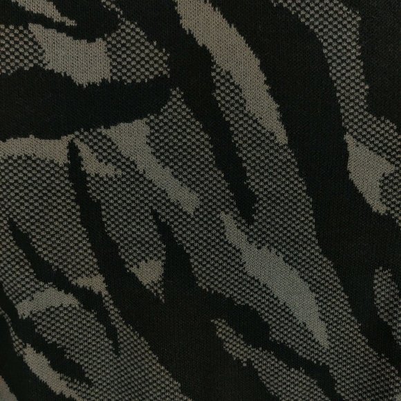Athleta Jacquard Wool Blend Black & Brown Camo Sweater - Picture 4 of 6